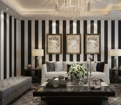 Black and White — papel tapiz vinílico premium México