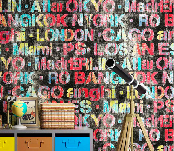 Letras — papel tapiz vinílico MURŌ