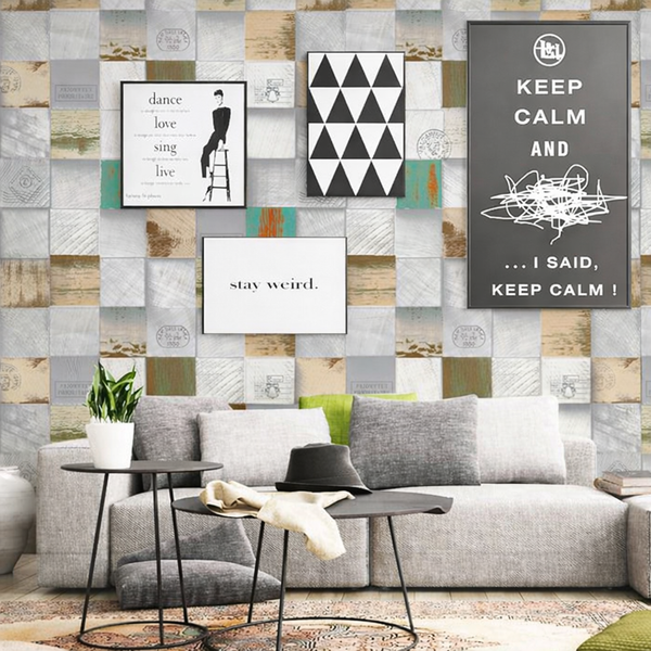 Madera Vintage Verde — papel tapiz vinílico MURŌ